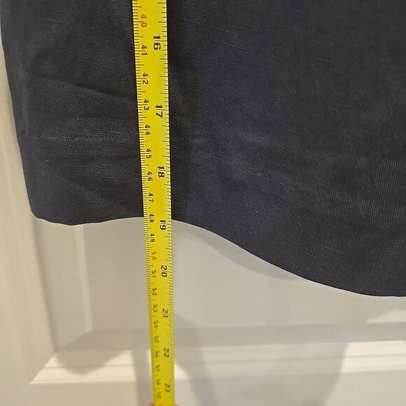 Torrid Studio Plus 26 Slate Gray Button Zip Linen Blend Pockets Dress Shorts NWT - Picture 5 of 6